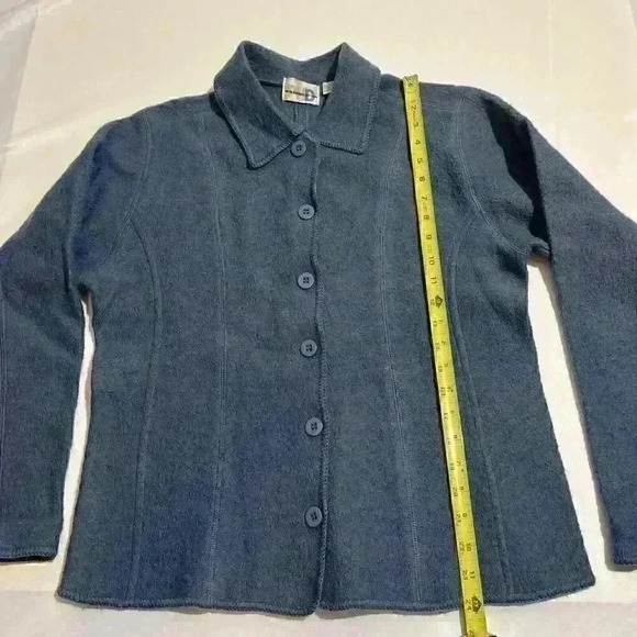 Vintage 90s Paul Harris Design Jacket Womens Large Italian Boiled Wool Y2k PHD - Picture 5 of 6